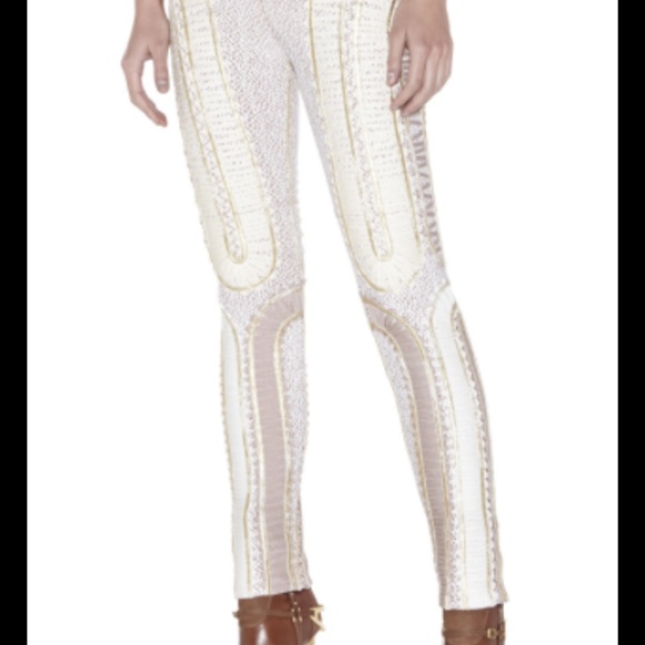 HERVE LEGER LEAH MULTI-MIXED APPLIQUE PANT